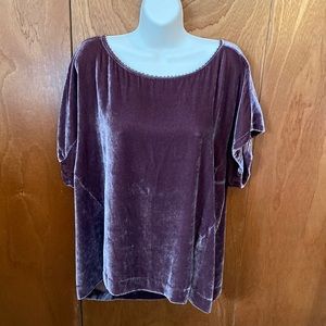 See by Chloe silk velvet beaded top